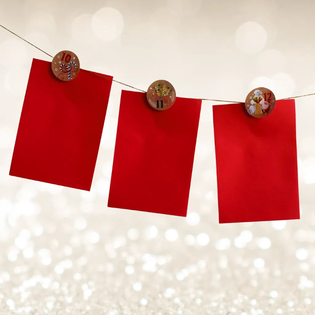 Fertiger Adventskalender aus dem „Das wünsche ich Dir“ Kartenset