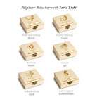 Allgäuer Räucherwerk Serie Erde: 6 Holzschatullen mit Tiermotiven. Themen: Kraft, Innere Führung, Weisheit, Schutz, Selbstfindung, Lebendigkeit.