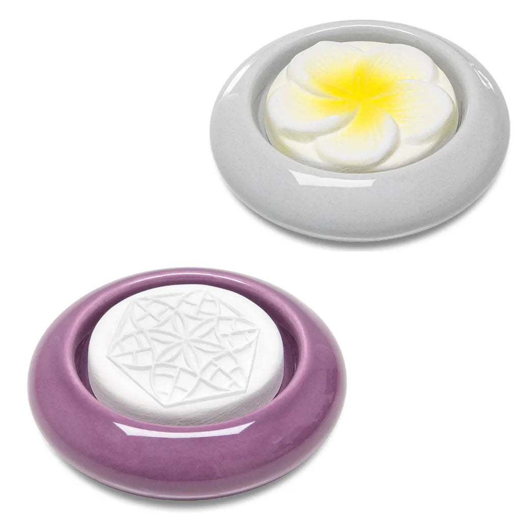 Baldini Duftsteine: Blüte lila und Frangipani grau, stilvolle und wiederverwendbare Duftspender.