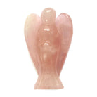 Rosafarbener Edelsteinengel aus Rosenquarz, stärkt Herzkraft und Empfindsamkeit.