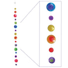 Detailansicht der Multicolor Muschelkette mit transparent schimmernden Capiz-Muscheln.