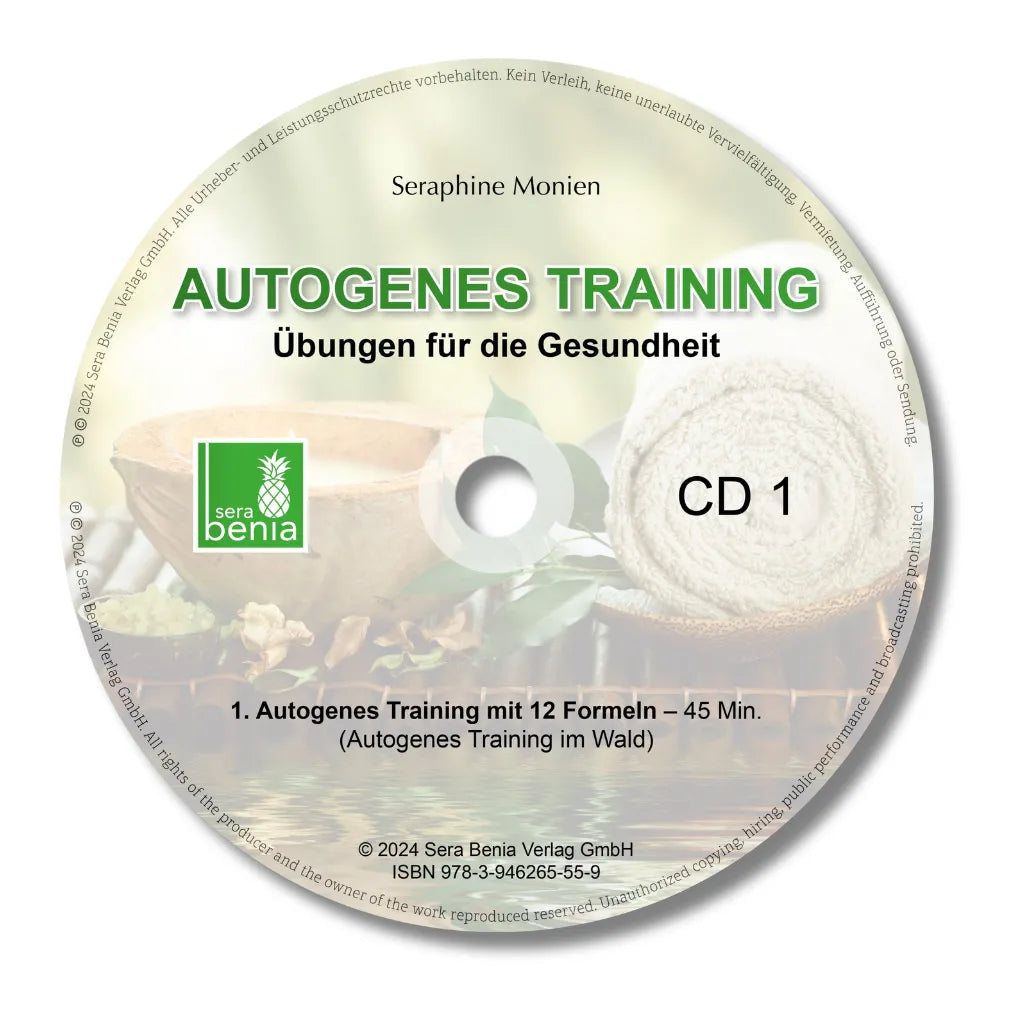 Autogenes Training CD 1 Seraphine Monien: Übungen für Gesundheit, Tiefenentspannung & Stressabbau. Fördert Balance & Wohlbefinden.