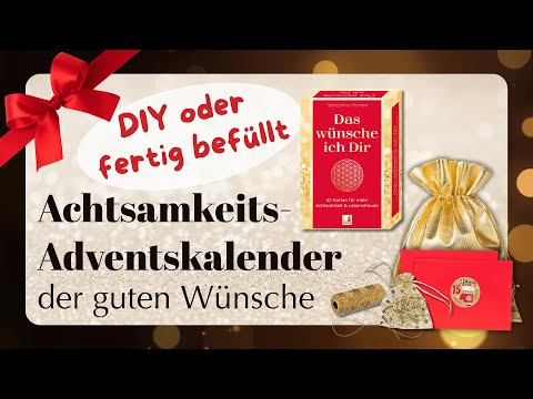 YouTube Film Anleitung für DIY Adventskalender Set & „Das wünsche ich Dir“ Kartenset