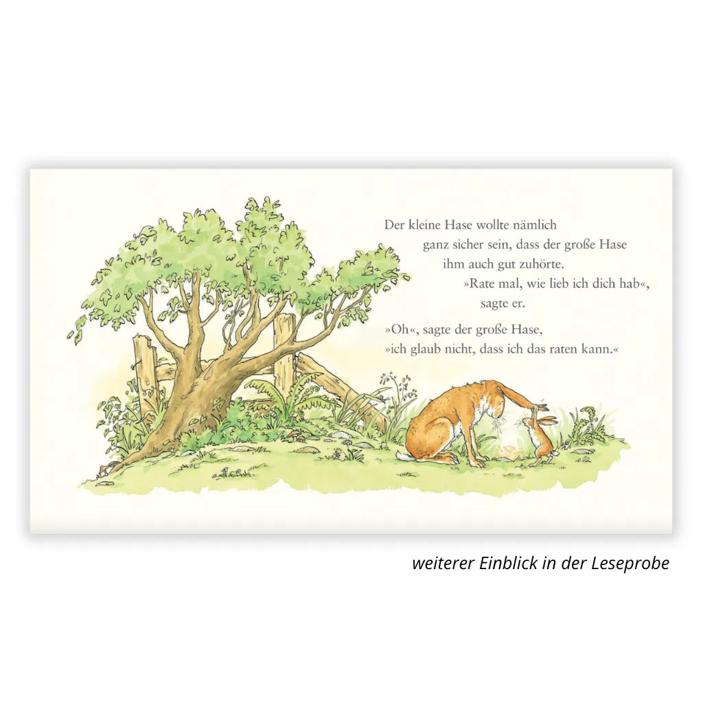 Bilderbuch Weißt du eigentlich wie lieb ich dich hab: Hasen, Liebe, Leseprobe.